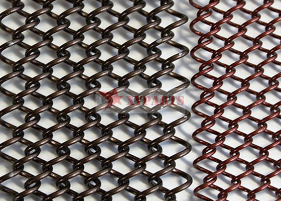 Pañería de acero cobreado inoxidable de aluminio Mesh For Interior Decoration de la bobina del metal
