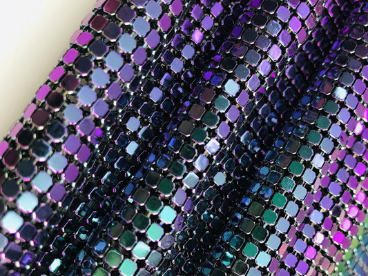 Tela metálica de la lentejuela del ODM del multicolor suave para la decoración del partido de la ropa