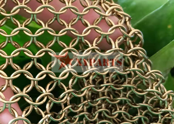 etapa del 1.0x8MM Ring Brass Material Chainmail Metal Ring Curtain Used In Sound
