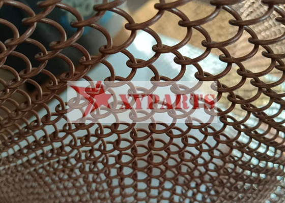 Cortina de acero inoxidable de Mesh Drapery Used As Shower del metal de la abertura de 6x6m m