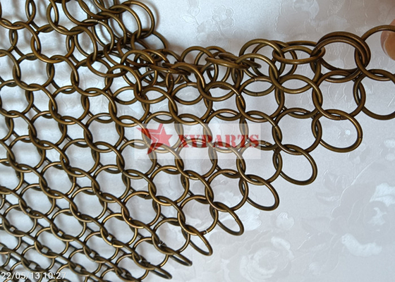 Metal Ring Mesh Curtain By Hand Woven del diseño interior de la moda