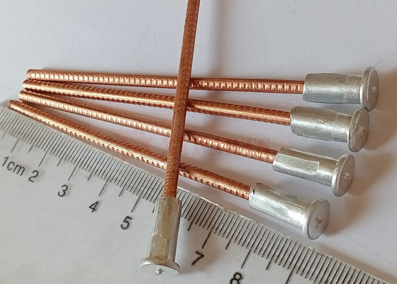 pernos metálicos de la soldadura del Cd del BI de acero revestido de cobre de 3x90m m con la base de aluminio de la soldadura