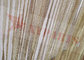 Alambre Mesh For Space Decoration del correo en cadena de la cortina 0.53x3.81m m de la franja del metal del color oro