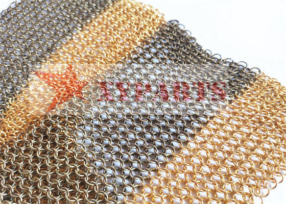 Malla del anillo de ChainMail de la estructura arquitectónica para los tabiques