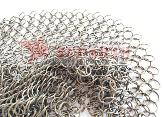 Malla del anillo de ChainMail de la estructura arquitectónica para los tabiques