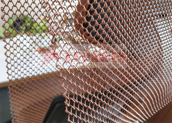 Alambre tejido colgante Mesh Shower Curtain Aluminum Coil