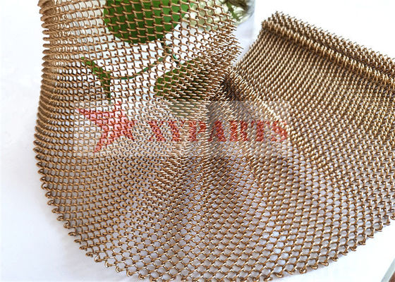 Alambre tejido colgante Mesh Shower Curtain Aluminum Coil