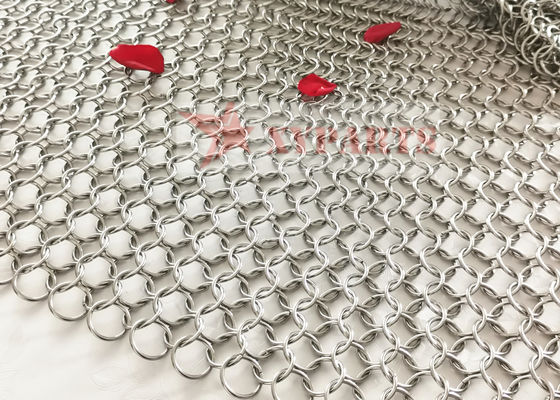 Malla del anillo de ChainMail de la estructura arquitectónica para los tabiques