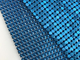 Mantel de aluminio azul brillante de la lentejuela de Mesh Chain Mail Fabric Metallic de la lentejuela del metal del OEM
