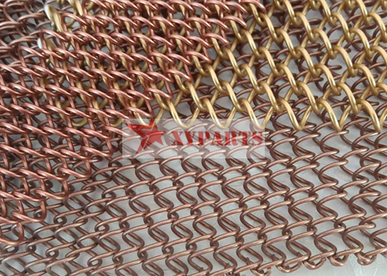 Cortina de acero inoxidable de Mesh Drapery Used As Shower del metal de la abertura de 6x6m m