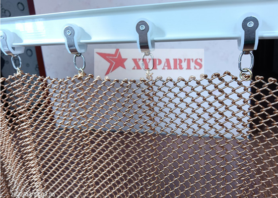 Cortina de acero inoxidable de Mesh Drapery Used As Shower del metal de la abertura de 6x6m m