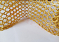 Alambre Mesh Curtain For Space Dividers de Chainmail del acero inoxidable del color oro