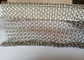 Acero inoxidable 0.8x7m m Ring Metal Mesh Curtain Dividers para las barandillas de la escalera