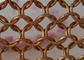Cubierta de acero inoxidable del color de cobre 10m m Ring Mesh Curtain As Outer Facade