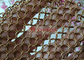 Mano de cobre amarillo/de cobre - Ring Mesh Drapes For Wall Decoration y cortina tejidos