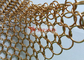 Mano de cobre amarillo/de cobre - Ring Mesh Drapes For Wall Decoration y cortina tejidos