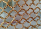 color oro de encargo del acero de Mesh Chain Mail Curtains Stainless del metal de 12m m