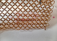 Cortinas de acero inoxidables de la franja del correo en cadena del color de cobre 10m m para el diseño arquitectónico